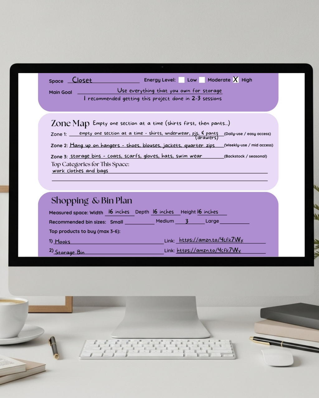 1 on 1 Organization Help For One Space: Tier 3 VIP Reset