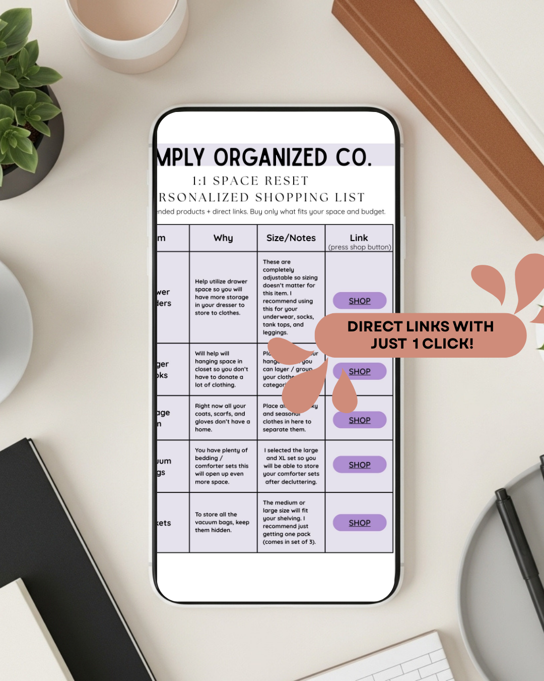 1 on 1 Organization Help For One Space: Tier 3 VIP Reset