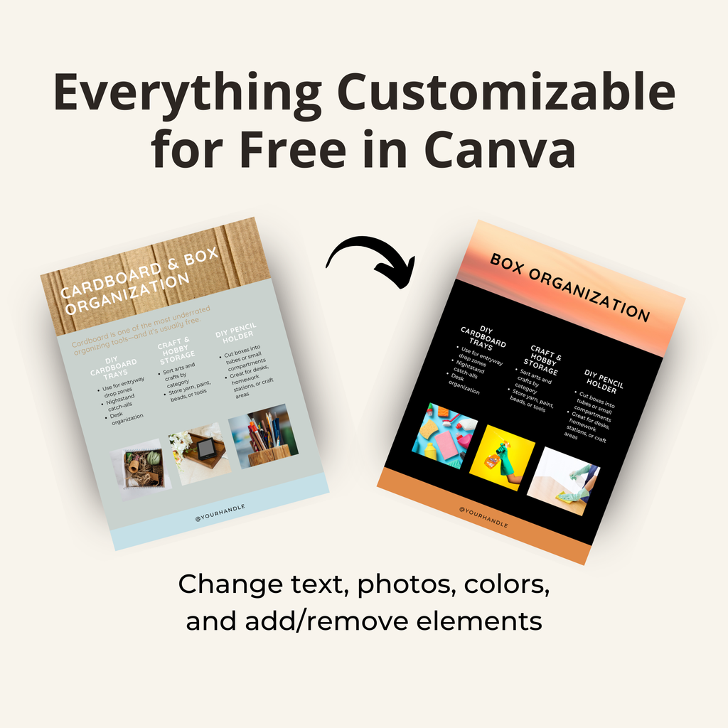 Home Organization Ebook Template for Beginners