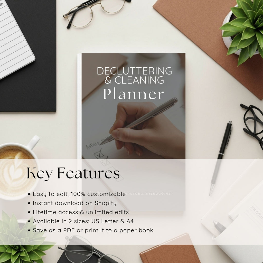 Decluttering and Cleaning Planner