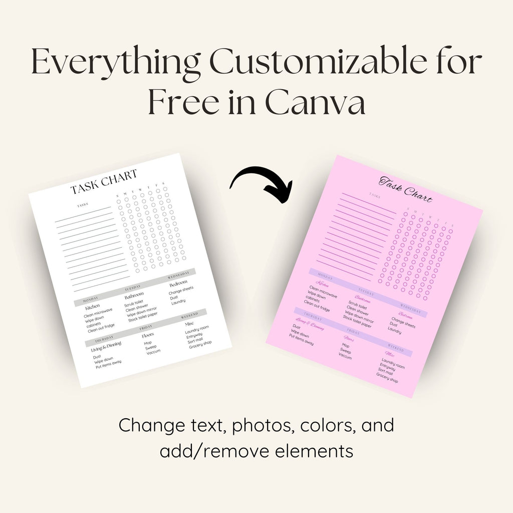 Decluttering and Cleaning Planner