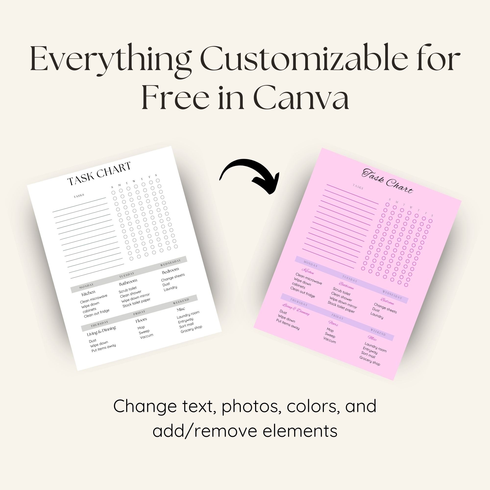 Decluttering and Cleaning Planner