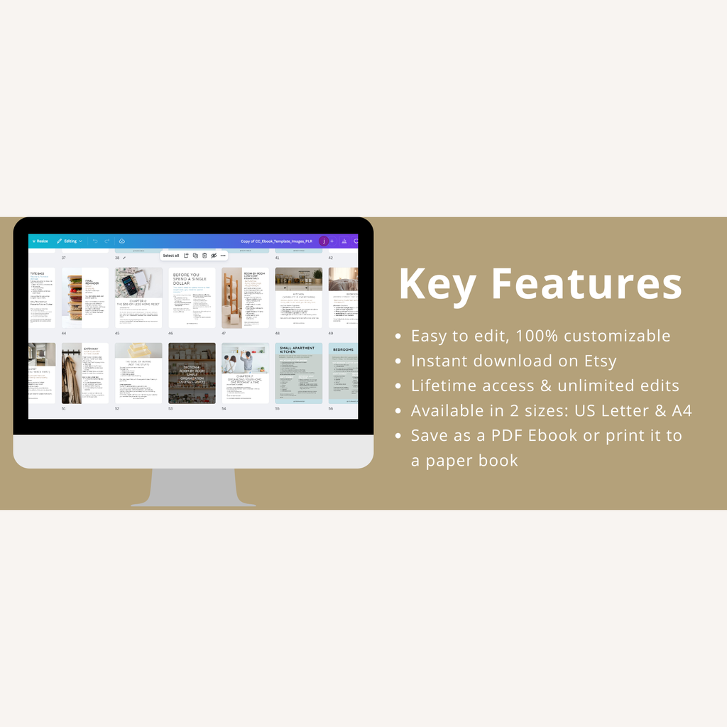 Home Organization Ebook Template for Beginners