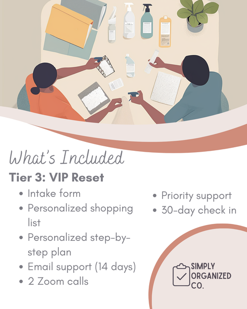 1 on 1 Organization Help For One Space: Tier 3 VIP Reset