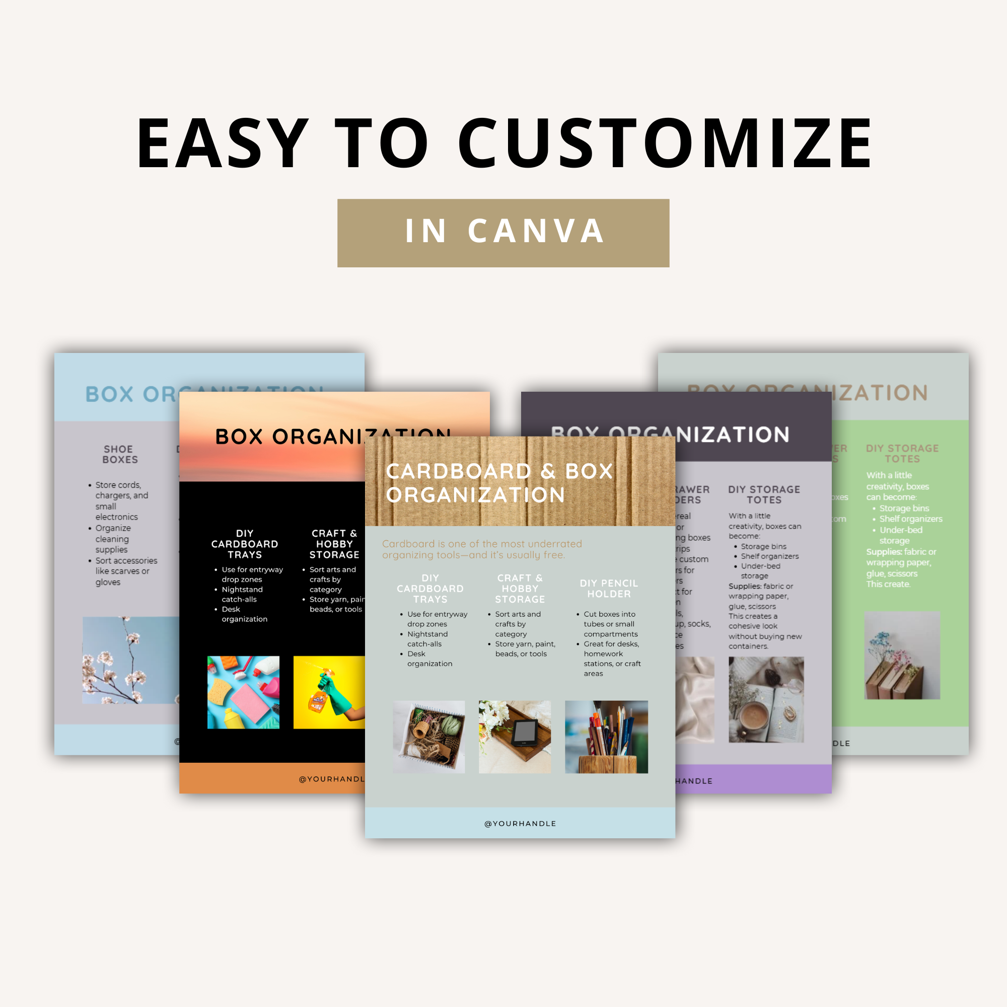 Home Organization Ebook Template for Beginners