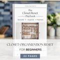 Closet Organization Visual Guide Reset Playbook