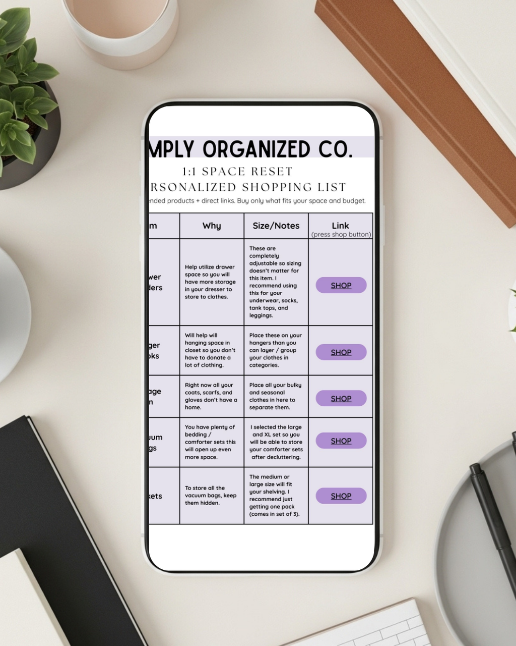 1 on 1 Organization Help For One Space: Tier 3 VIP Reset